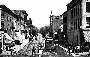 St. Louis St. east of the Square in the 1900s