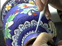 painting a cloisane vase