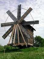 Wooden windmill