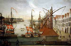Painting of early Bergen