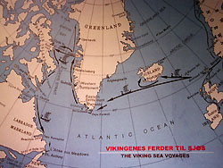 Map of Viking travels